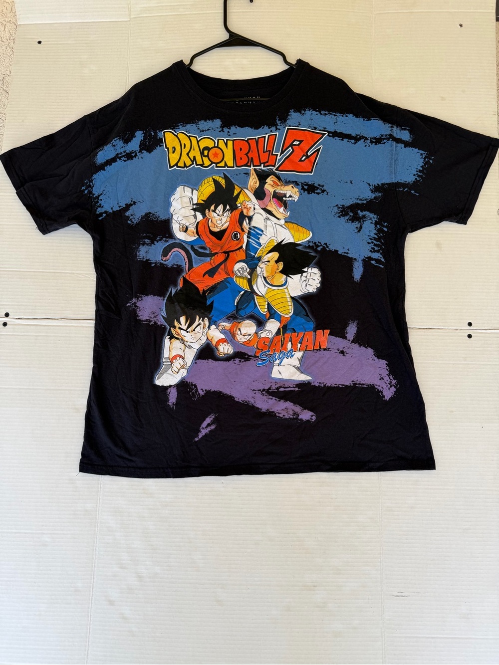 Dragon Ball Z Black Graphic Tee - Saiyan Characters